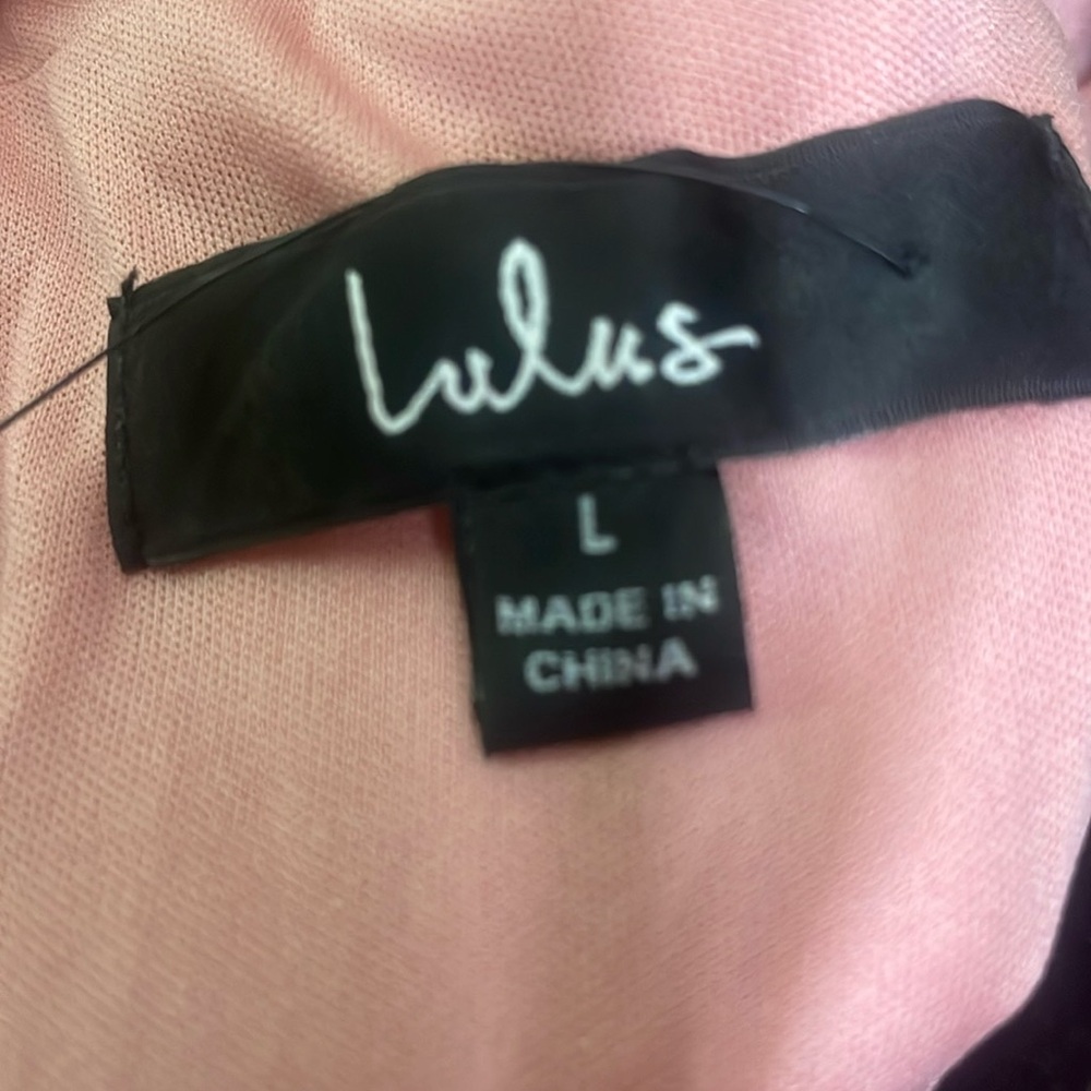 Lulu's Pink Ruffled Sheath Midi Dress - Picture 6 of 6